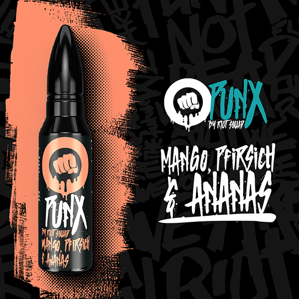 RIOT SQUAD PUNX Mango, Pfirsich und Ananas Aroma 15ml