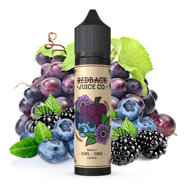 REDBACK JUICE CO. Traube, Brombeere & Heidelbeere Aroma 15ml