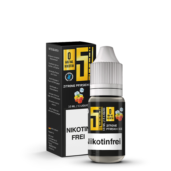 5 EL Zitrone Pfirsich Ice Liquid 10ml