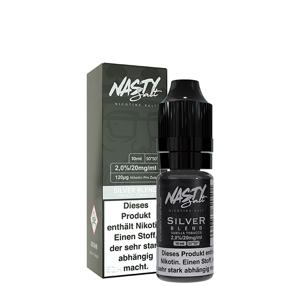 NASTY JUICE Silver Blend Tobacco Nikotinsalz Liquid 10 ml