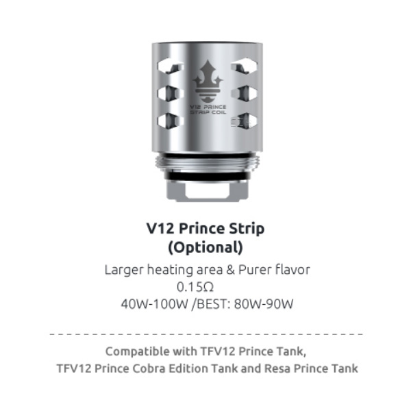 3x SMOK V12 Prince Strip Coil Verdampferkopf