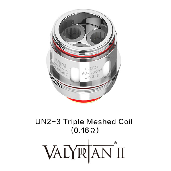 2x Uwell Valyrian 2 UN2-3 Triple Meshed Coil Verdampferkopf