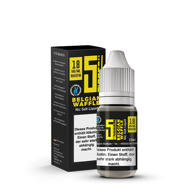 5 EL Belgian Waffle Nikotinsalz Liquid 10 ml