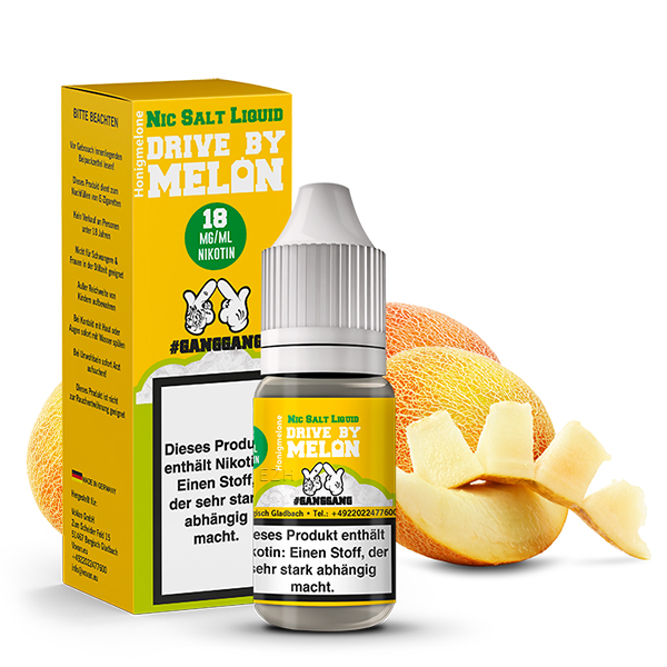 GANGGANG Drive By Melon Nikotinsalz Liquid 10 ml