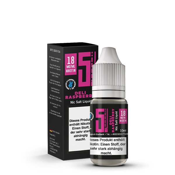 5 EL Deli Raspberry Nikotinsalz Liquid 10 ml