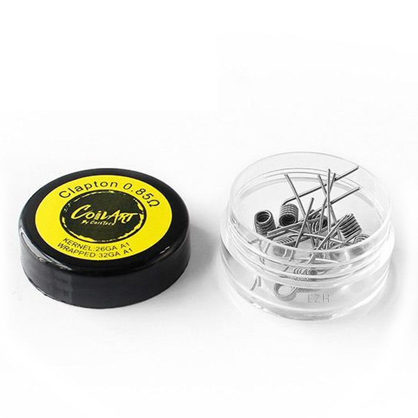 COILART 10 x Prebuilt Clapton Coil 0.85 Ohm - P26