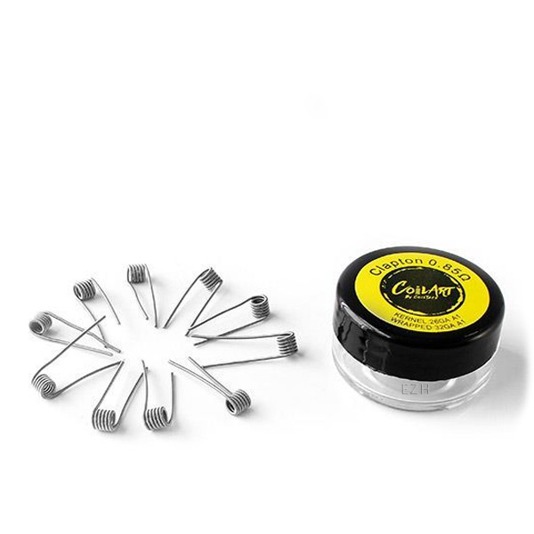 COILART 10 x Prebuilt Clapton Coil 0.85 Ohm - P26