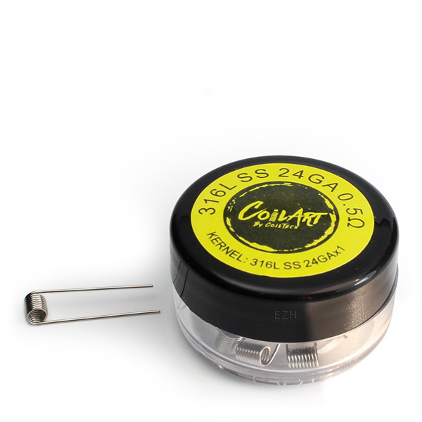 COILART 10 x Prebuilt 316L SS Coil 0.5 Ohm (26GA) - P24