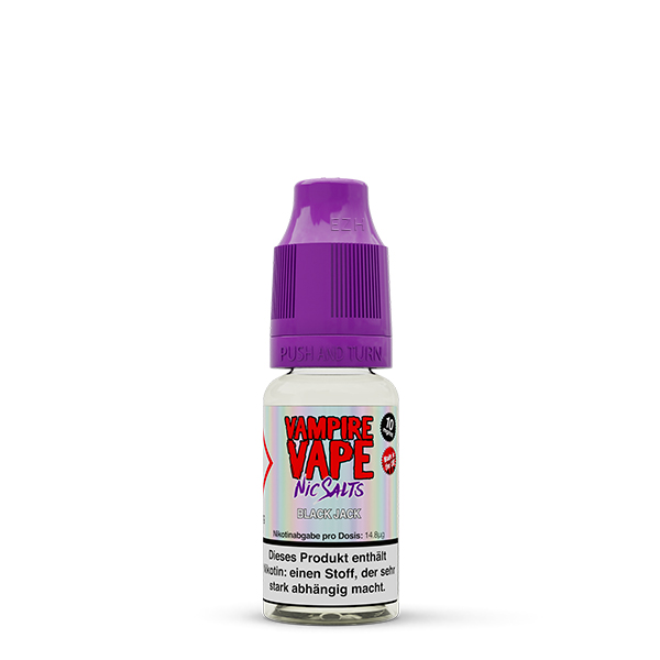 VAMPIRE VAPE Nic Salts Black Jack Nikotinsalz Liquid 10 ml