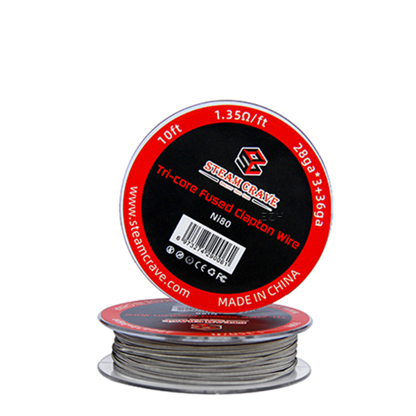 Steam Crave 3 Meter Ni80 Tri-Core Fused Clapton (0.32mm*3+0.13mm) Wickeldraht - SW2