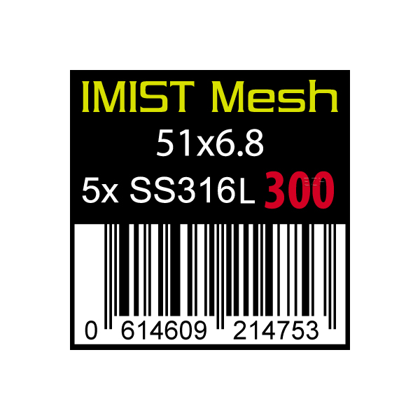 5x IMIST DL Prebuilt SS316 Mesh 150 Coil Wickeldraht