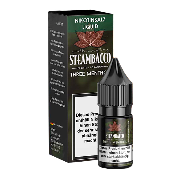 STEAMBACCO Three Menthol Nikotinsalz Liquid 10ml