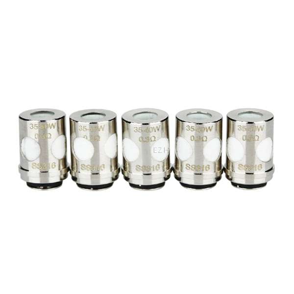 5x VAPORESSO EUC Ceramic SS316 Coil Verdampferkopf