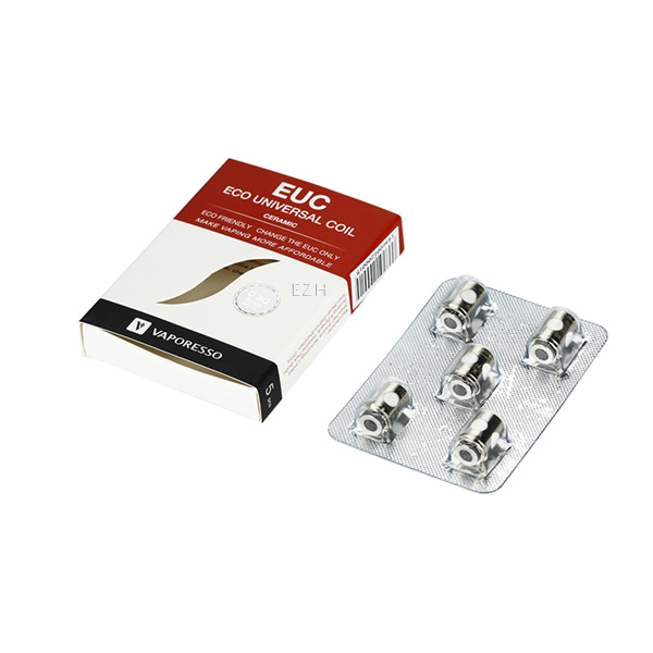 5x VAPORESSO EUC Ceramic SS316 Coil Verdampferkopf