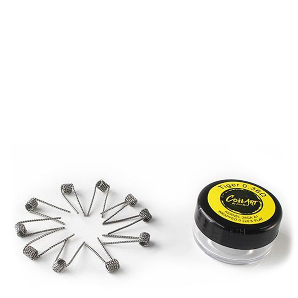 COILART 10 x Prebuilt Tiger Coil 0.36 Ohm (26GA/0.2x0.8) - P9