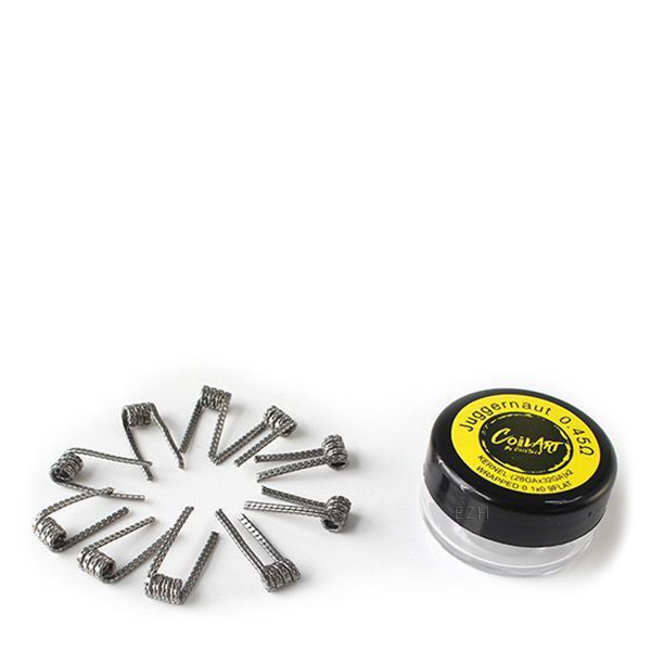 COILART 10 x Prebuilt Juggernaut Coil 0.45 Ohm (2x 28GA*32GA/0.1x0.9) - P11