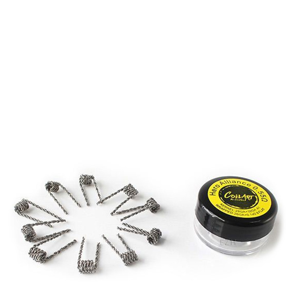 COILART 10 x Prebuilt Hero Alliance Coil 0.55 Ohm (28GA+32GA/26GA+0.1x0.9) - P15