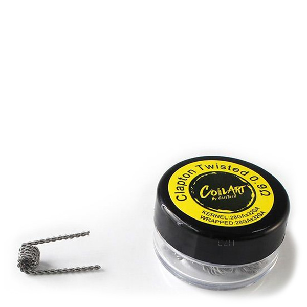 COILART 10 x Prebuilt Clapton Twisted Coil 0.9 Ohm (28GAx32GA/28GAx32GA) - P17