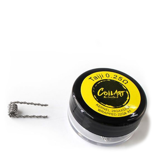 COILART 10 x Prebuilt Taiji Coil 0.25 Ohm (28GAx32GA/22GA) - P19