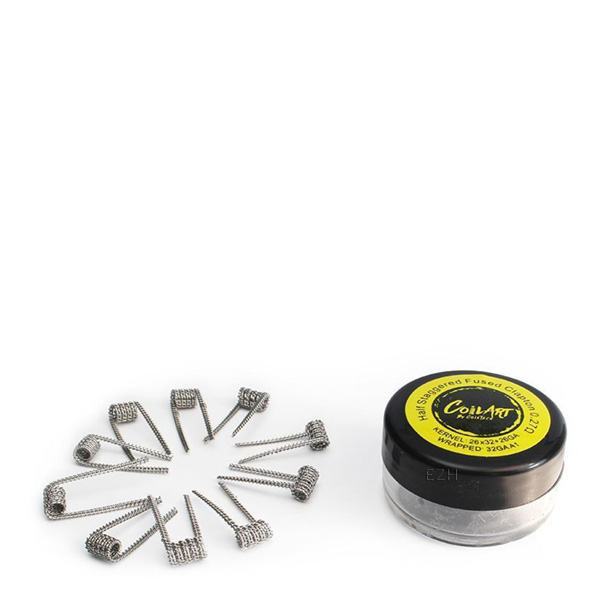 COILART 10 x Prebuilt Half Staggered Fused Clapton Coil 0.27 Ohm (26GAx32GA+26/32GA) - P21