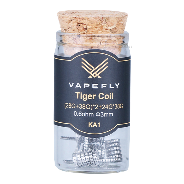 Vapefly 6x Prebuilt KA1 Tiger Coil 0.6 Ohm (28GA+38GA)*2+24GA*38GA - KS213