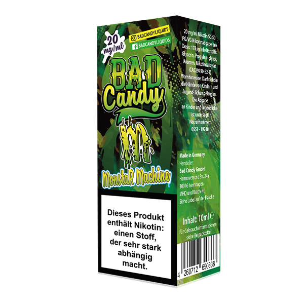 BAD CANDY Monstar Machine Nikotinsalz Liquid 10 ml