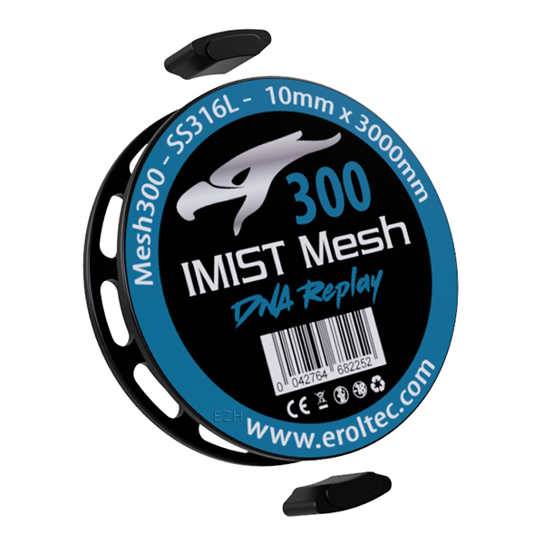 IMIST 3 Meter SS316L V4A Premium Mesh Wire 300 Wickeldraht - 10 mm