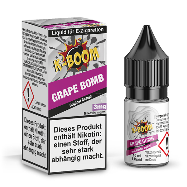 K-BOOM Grape Bomb Original Rezept Liquid 10 ml