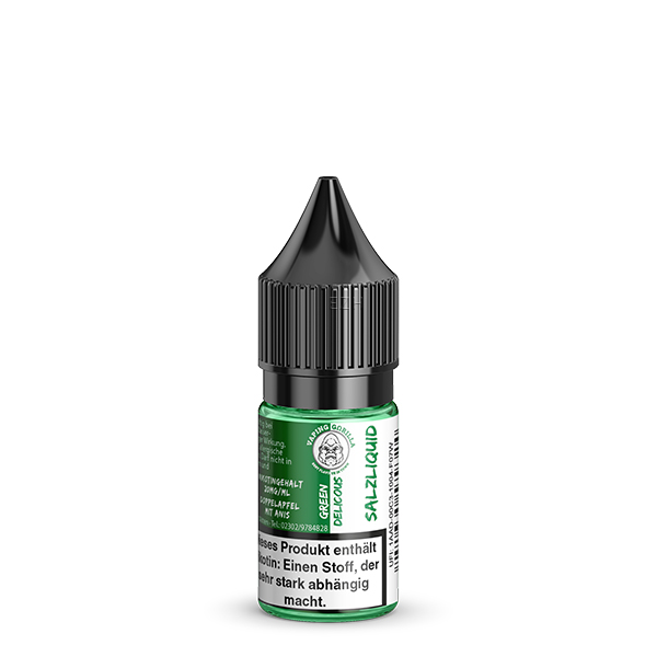 VAPING GORILLA Green Delicous Nikotinsalz Liquid 10 ml